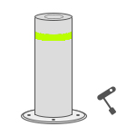 手动升降柱路障产品